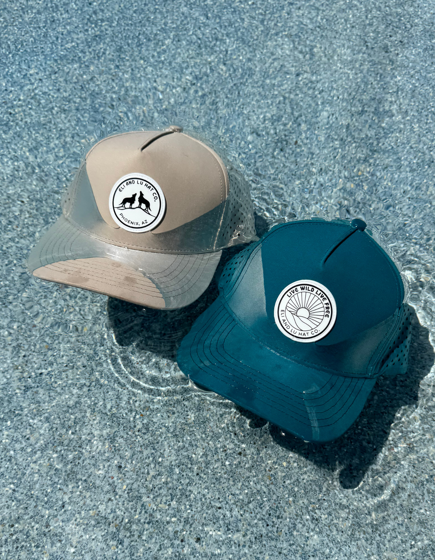 Ocean Waterproof Toddler and Adult Hats