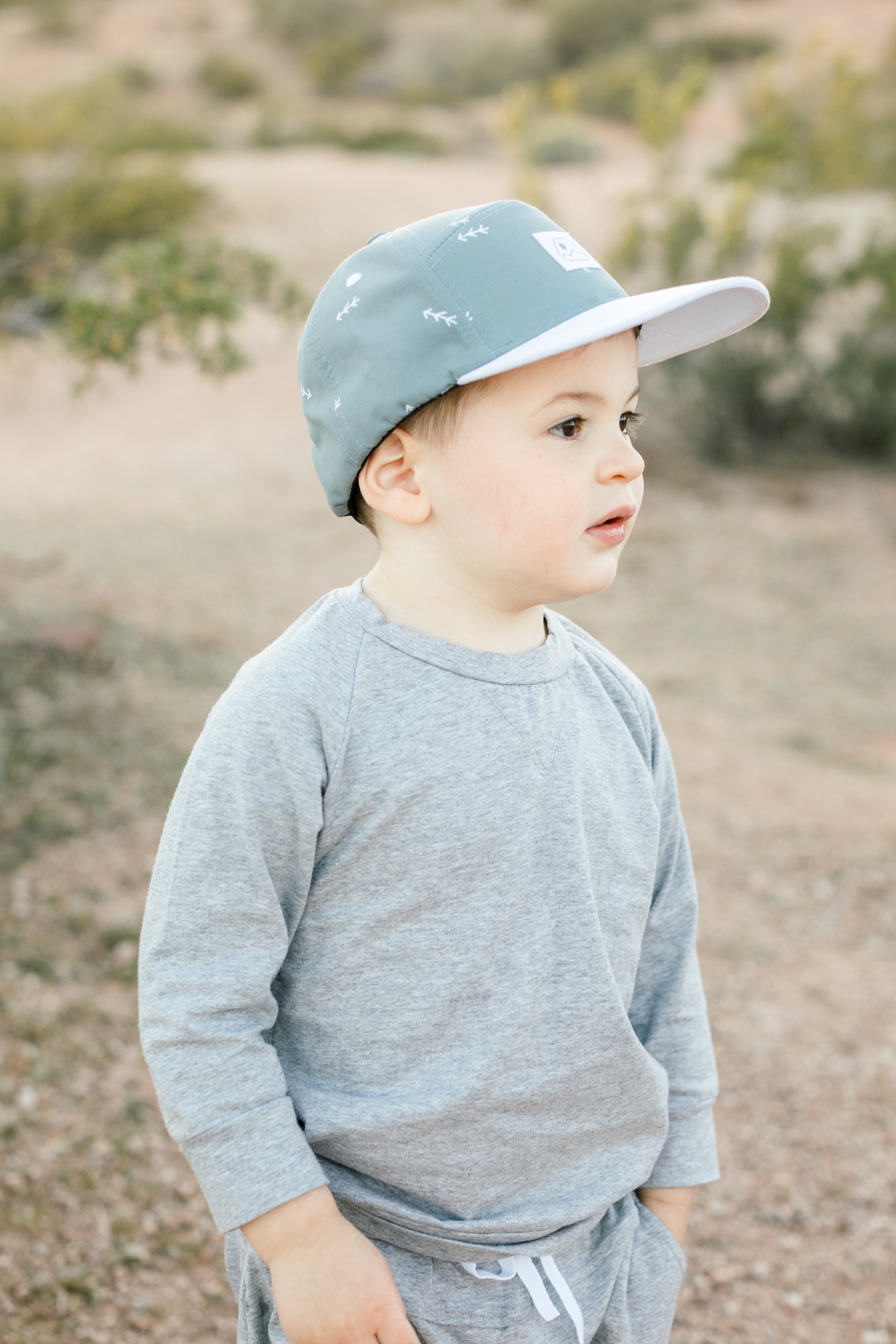 Toddler Hat Gray Eli and Lu Hat Co